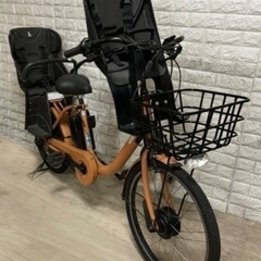 ✨美品✨BRIDGESTONE 電動アシスト自転車bikke ビッケモブdd 3人乗り対応 　内装3段変速✨室内保管✨完成車配送✨z701の画像