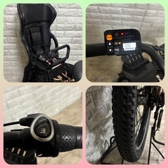 🌟🌸美品🌸室内保管🌸パナソニック 電動自転車 ギュットアニーズ 子供乗せ  🌈新基準🌈z702の画像