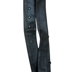 ブラックレザー ベルト 5穴の画像