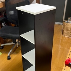 マガジンラック　ディスプレイラック　リビング収納　　ブラック　黒　ホワイト　白の画像