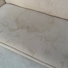 ソファ　2人掛け ラブソファ　ベージュ の画像