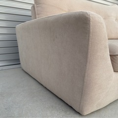ソファ　2人掛け ラブソファ　ベージュ の画像
