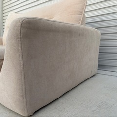 ソファ　2人掛け ラブソファ　ベージュ の画像