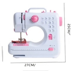 新品未使用　実用　コンパクト　ミシン　ピンク　　　の画像