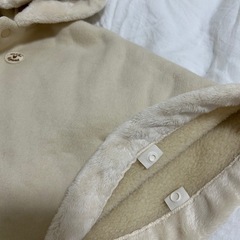 【未使用✨値下げ】ミキハウス　フード付きポンチョの画像