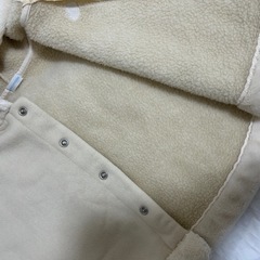 【未使用✨値下げ】ミキハウス　フード付きポンチョの画像