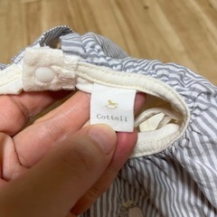 cottoli×Disney Baby✨ダンボ刺繍✨ストライプ襟✨サロペット✨の画像