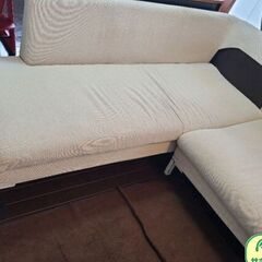 無料　高級大型ソファ　ベージュ　荒川区　早い者勝ちの画像