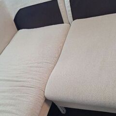 無料　高級大型ソファ　ベージュ　荒川区　早い者勝ちの画像