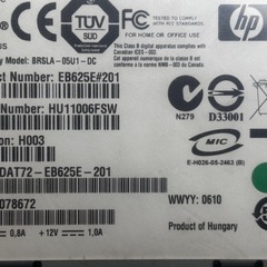 内蔵　DAT72 ユニットの画像