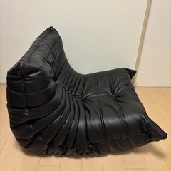 リーン・ロゼ トーゴ ソファ レザー 1Pの画像