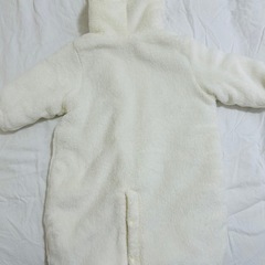 【美品✨】プーさん フリースロンパース ホワイトの画像