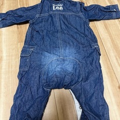 Buday Lee✨デニム白ステッチ✨ベビーロンパース✨の画像