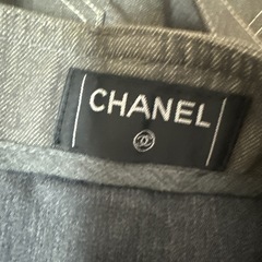 CHANEL シャネル デニムトートバッグ ココマーク ラインストーンの画像