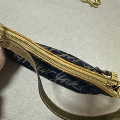 CHANEL シャネル デニムトートバッグ ココマーク ラインストーンの画像