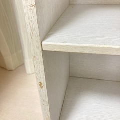 白系2段カラーボックスの画像