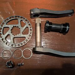 GOLDIX 150mm クランクセット 104BCD シングルスピード 32Tの画像