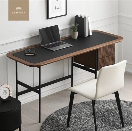 ARMONIA 節約 モダン パソコンデスク 引き出し付き