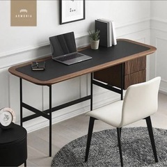 ARMONIA モダン パソコンデスク 引き出し付きの画像