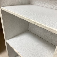 白系3段カラーボックス  2台の画像