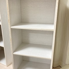 白系3段カラーボックス  2台の画像