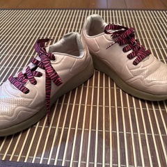 スケッチャーズ　ピンクオーロラ厚底　22センチの画像