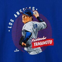 新品！！　MLB選手会正規ライセンス商品　山本由伸 『Yoshinobu Yamamoto Los Angeles D Dots』 Tシャツ ドジャースの画像