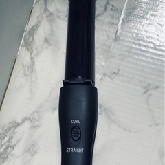 中古 SALONIA サロニア 2WAYストレート&カールヘアアイロン 32mm プロ仕様220℃ ブラック SL-002Aの画像