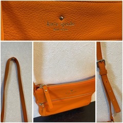 ⭐︎ケイトスペード⭐︎美品　値下げ‼️オレンジ　ショルダーバック　格安　高級ブランド　転売可　の画像