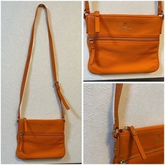⭐︎ケイトスペード⭐︎美品　値下げ‼️オレンジ　ショルダーバック　格安　高級ブランド　転売可　の画像