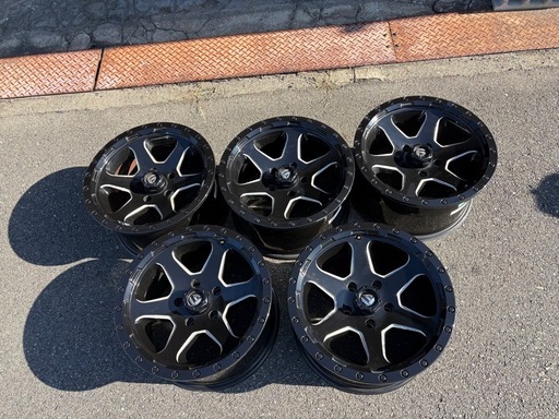 FUEL OFFROAD RIPPER リッパ― D589 ブラック　17インチ　5本セット　美品