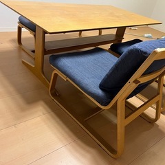 無印良品 ダイニングテーブル セットの画像