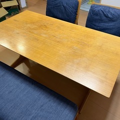 無印良品 ダイニングテーブル セットの画像