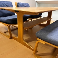 無印良品 ダイニングテーブル セットの画像