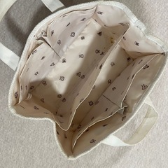 ジェラートピケ　カバン　仕切り収納の画像