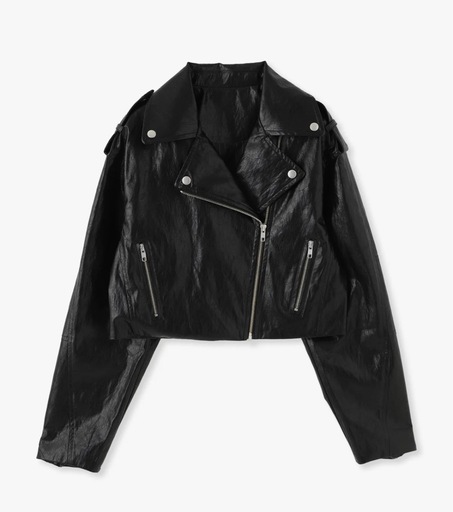 未使用値札タグ付 ANNA SUI NYC フェイクレザー ライダースジャケット ライダース アナスイ