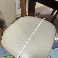 ニトリ 机＆椅子2脚セット　美品　引き取り限定の画像