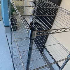 スチールラック 4段　コーナン品 150cm 奥45X横90cm 留め具破損の画像