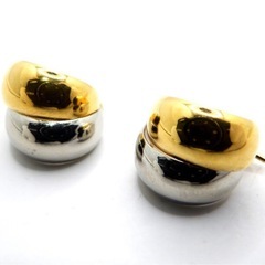 K18PT フープ ピアス 約2.2g 約11.1mmの画像