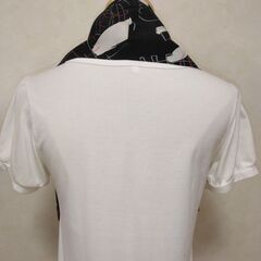 ストール　ブラック×えんじの画像