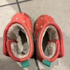 いちご　ブーツ　ベビー　13㎝の画像