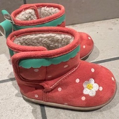 いちご　ブーツ　ベビー　13㎝の画像