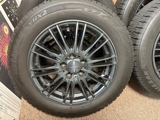 185/60R15 ブリザックVRX2 シエンタ170系
