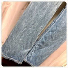 ‪꒰UNIQLO JEANS꒱‬ハイウエスト ストレート ジーンズ デニムの画像