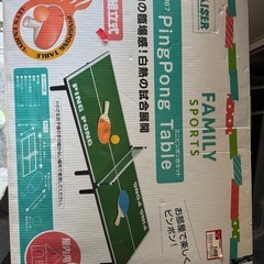 かき氷機と室内卓球　セットの画像