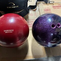 ボウリングの玉２個+ABS ボウリングシューズ+その他セットの画像