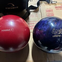ボウリングの玉２個+ABS ボウリングシューズ+その他セットの画像
