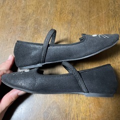 19センチ　猫顔のバレーシューズの画像