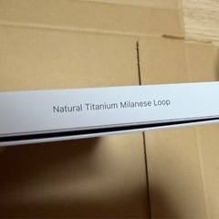 アップルウォッチ　ナチュラルチタニウムミラネーゼループ  Mの画像