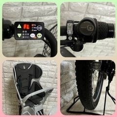 🌸美品🌸室内保管🌸ブリヂストン ビッケ2 電動自転車 大容量8.7Ah 子供乗せ  🌈新基準🌈z704の画像